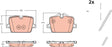 Brake Pad Set, Disc Brake GDB2487 - TRW