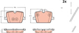Brake Pad Set, Disc Brake GDB2487 - TRW - Brake Pads - TRW