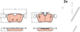 Brake Pad Set, Disc Brake GDB2499 - TRW - Brake Pads - TRW