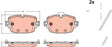 Brake Pad Set, Disc Brake GDB2506 - TRW