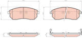 Brake Pad Set, Disc Brake GDB8375 - TRW