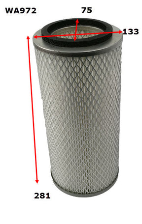 Air Filter Fits Nissan WA972 - Wesfil