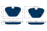 Brake Pad Set, Disc Brake GDB1840BTE - TRW - Brake Pads - TRW