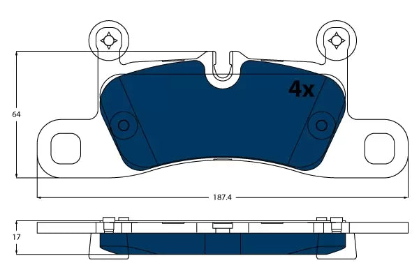Brake Pad Set, Disc Brake GDB1875BTE - TRW