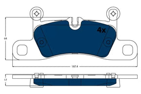 Brake Pad Set, Disc Brake GDB1875BTE - TRW