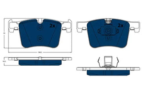 Brake Pad Set, Disc Brake GDB1942BTE - TRW