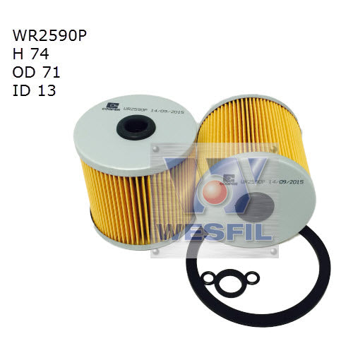 Diesel Fuel Filter R2590P Toyota WR2590P - Cooper - Cooper