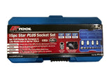 15 Piece Star PLUS Socket Set - PKTool