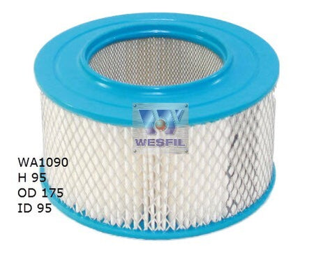 Air Filter A1380 Fits Saab/VW WA1090 - Wesfil | Universal Auto Spares