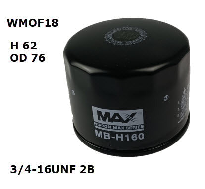 Oil Filter Motorcycle Fits BMW WMOF18 - Wesfil | Universal Auto Spares