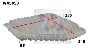 Air Filter A1558 Fits Toyota WA5053 - Wesfil