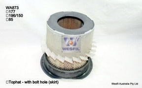 Air Filter Fits Holden WA873 - Wesfil
