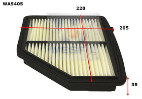 Air Filter A1879 Fits Honda WA5405 - Wesfil