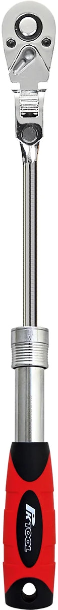 3/8” DR 260mm Flexible Head Extendable Handle CR-V Ratchet - PKTool | Universal Auto Spares