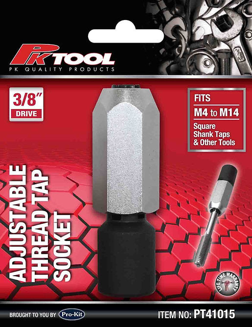 3/8” DR Adjustable Thread Tap Socket - PKTool | Universal Auto Spares