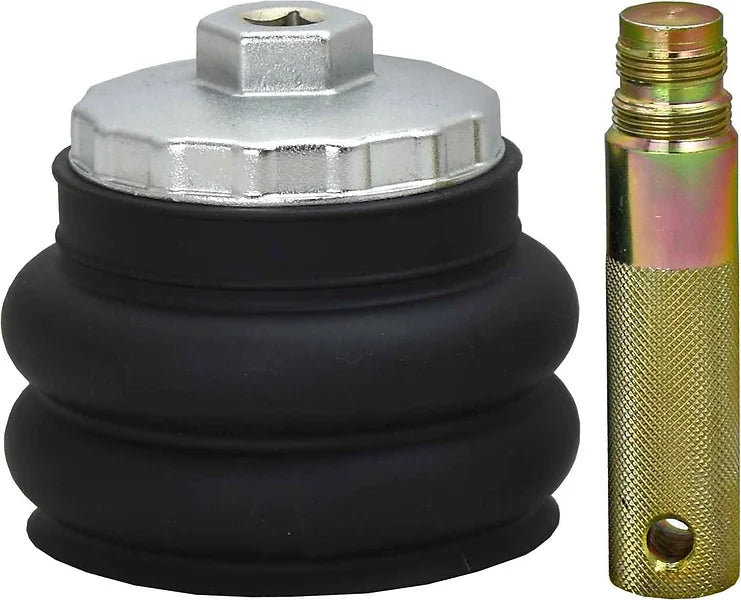 3/8” DR No-Mess, No Risk Oil Filter Removal Cup With Oil Capture Boot - PKTool | Universal Auto Spares
