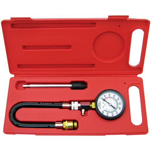 3 Piece Petrol Engine Compression Tester Kit 300PSI Gauge - PKTool | Universal Auto Spares