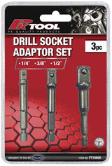 3 Pieces 1/4, 3/8 & 1/2" DR Adaptor Set - PKTool | Universal Auto Spares