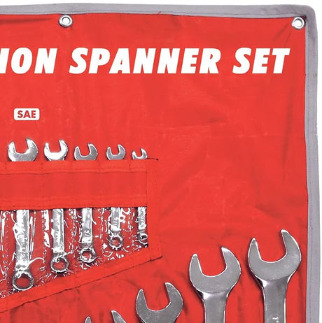30 Pieces Metric & SAE CR-V Combination Spanner Set - PKTool