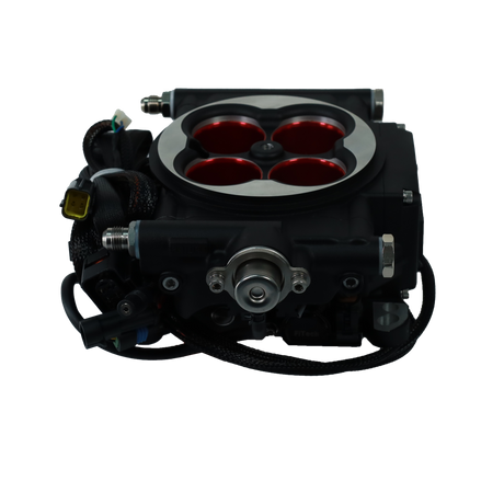 GO EFI 4 600HP Self Tuning Boost Or Nitrous EFI System Matte Black FI30004 - FiTech