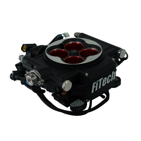 GO EFI 4 600HP Self Tuning Boost Or Nitrous EFI System Matte Black FI30004 - FiTech