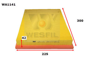 Air Filter A1556 Fits Holden WA1141 - Wesfil