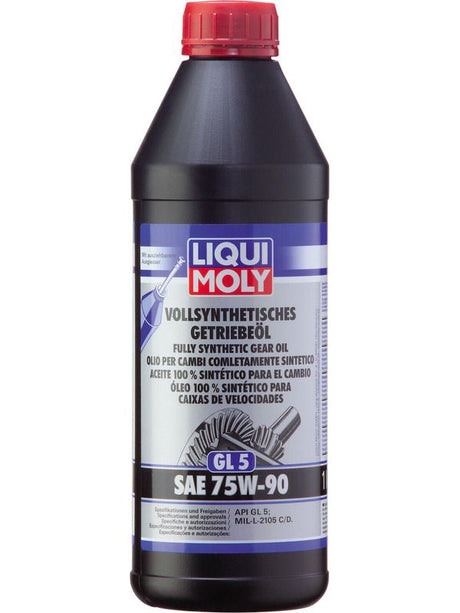 Fully Synthetic Gear Oil GL5 SAE 75W-90 1L 1414 - LIQUI MOLY | Universal Auto Spares