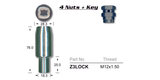 Lock Nuts (set of 4) Z3LOCK - Nice Products | Universal Auto Spares
