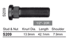 Wheel Stud S209 - Nice Products | Universal Auto Spares