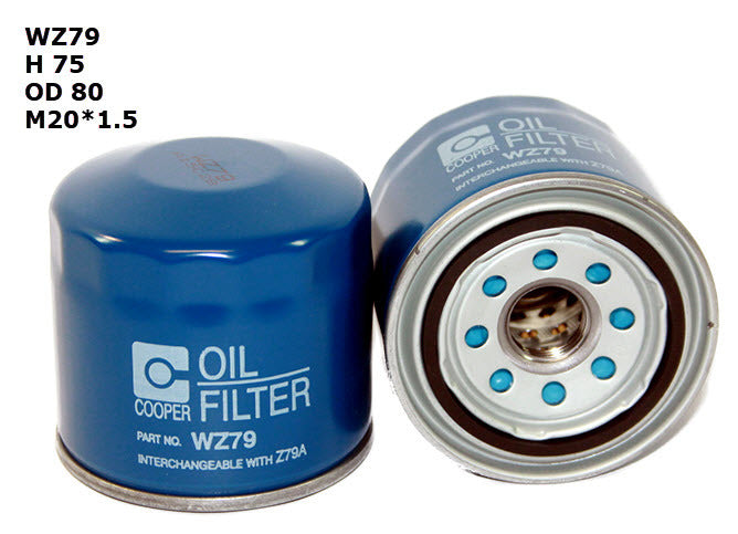 Oil Filter Z79 Multi Applic. WZ79 - Wesfil | Universal Auto Spares