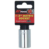 30mm 6PT 1/2” Drive Metric CR-V Regular Socket - PKTool