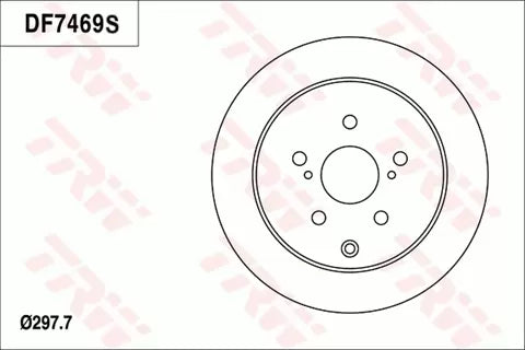 Brake Disc DF7469S - TRW