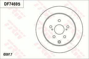 Brake Disc DF7469S - TRW