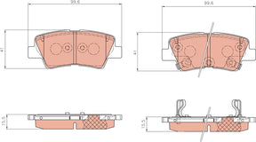 Brake Pad Set, Disc Brake GDB7842DT - TRW