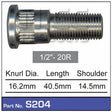 Wheel Stud S204 - Nice Products | Universal Auto Spares