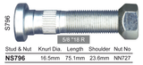 Stud & Nut NS796 - Nice Products | Universal Auto Spares