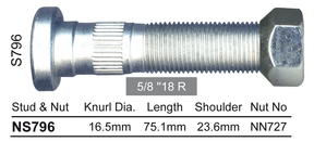 Stud & Nut NS796 - Nice Products | Universal Auto Spares