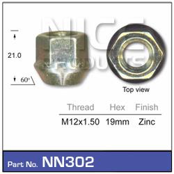 Wheel Nut NN302 - Nice Products | Universal Auto Spares