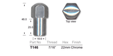 Chrome Nut T146 - Nice Products | Universal Auto Spares