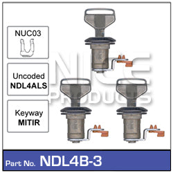 Door Lock set 3 NDL4B-3 - Nice Products | Universal Auto Spares