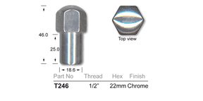 Chrome Nut T246 - Nice Products | Universal Auto Spares