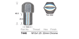 Chrome Nut T446 - Nice Products | Universal Auto Spares