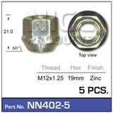 Wheel Nut NN402-5 - Nice Products | Universal Auto Spares