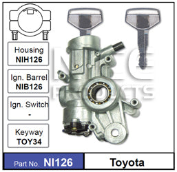 Ignition Housing (no stock) NI126 - Nice Products | Universal Auto Spares