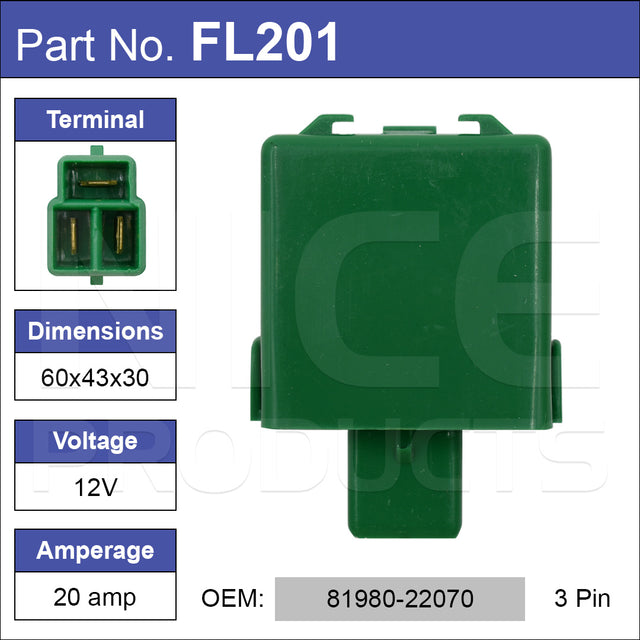 Flasher FL201 - Nice Products | Universal Auto Spares