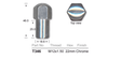 Chrome Nut T346 - Nice Products | Universal Auto Spares