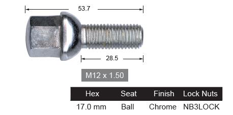 One Piece Stud NB353 - Nice Products | Universal Auto Spares
