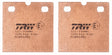Brake Pad Set, Disc Brake MCB533 - TRW