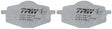 Brake Pad Set, Disc Brake MCB539EC - TRW