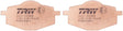 Brake Pad Set, Disc Brake MCB539SI - TRW